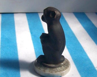 Baby Monkey, Jeanne Grut, Miniature, Denmark, Artisan, Stoneware, Royal Copenhagen, Mint, Rare, Antique, Original