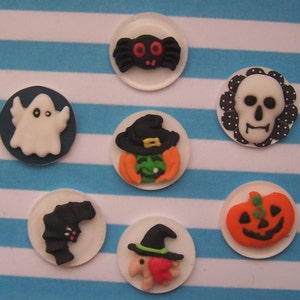 Dolls House, Food, 12th Scale, Cake, Halloween, Witch, Hand Crafted, Skull, Bat, Ghost, Pumpkin, Spider, Miniatures, Sale