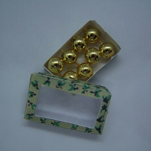 Dolls House, Christmas, 12th Scale, Baubles, Boxed, Hand Crafted, 9 Colours to Choose, Miniatures, Decorations