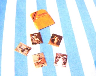 Photographs 12th Scale Miniatures, Ladies, Vintage, Crafted By Mel, Sepia, Dolls House, Diorama, Pouch