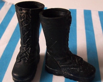 Clothes, Action Man, Boots, Steampunk, Black, Accessories, Clothes, Wearable, Rubber, Vintage, J