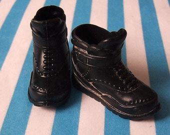 Clothes, Action Man, Boots, Steampunk, Black, Accessories, Clothes, Wearable, Rubber, Vintage, D
