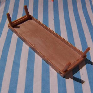 Miniature, Table, 16th Scale, Fold Away, Trestle, Sylvanian Families, 80's, Dolls House, Diorama, Vintage image 2