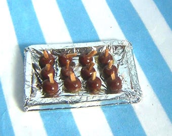 Candy, Toffee Apples, 12th Scale, Miniatures, Sweets, Funfair, Crafted By Mel, Dolls House, Diorama