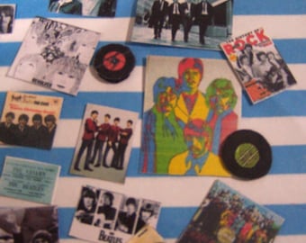 Muzyka, Pakiet, Beatlesi w skali 12., Okładki płyt, Czasopisma, Zdjęcia, Stworzone przez Mela, Domek dla lalek