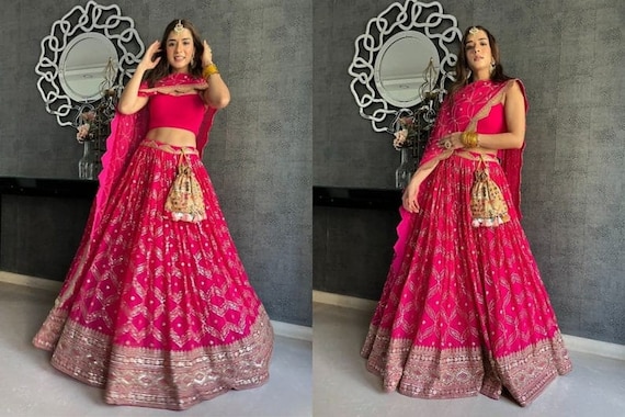 Sabyasachi rani sales pink lehenga