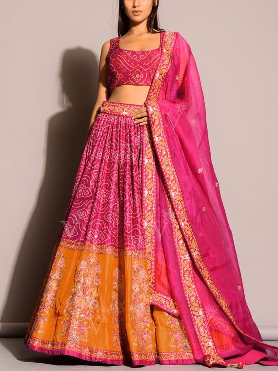 Bandhani lehenga hotsell choli online