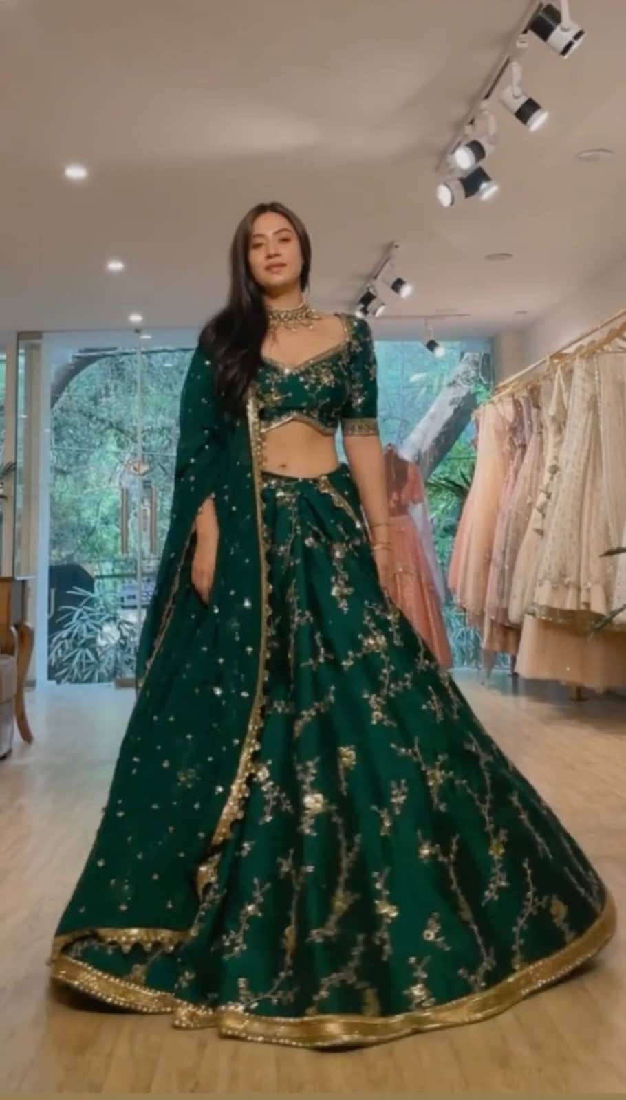 Ready to Wear Green Designer Lehenga Choli Dupatta for Women & Girls Indian  Lehengas Bridesmaids Bollywood Bridal Wedding Dresses Outfits -  Canada