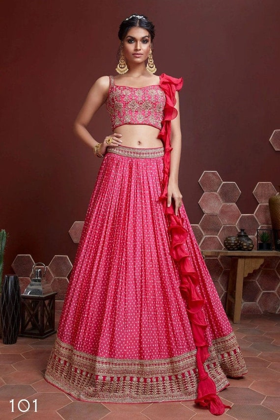 Bandhej clearance lehenga saree