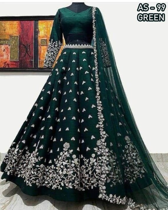 Ladies dress top lehenga photo