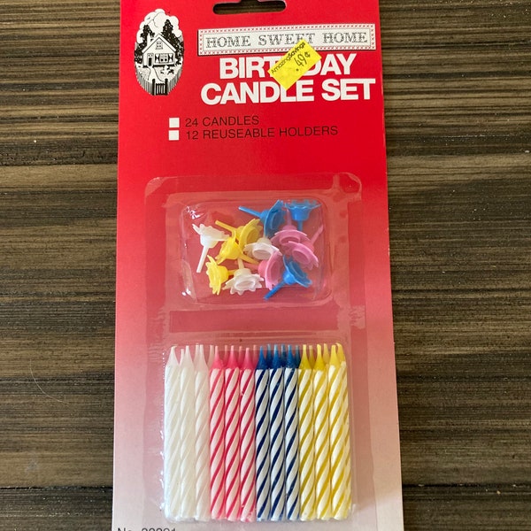 Vintage Birthday Cake Candle Holders Etsy