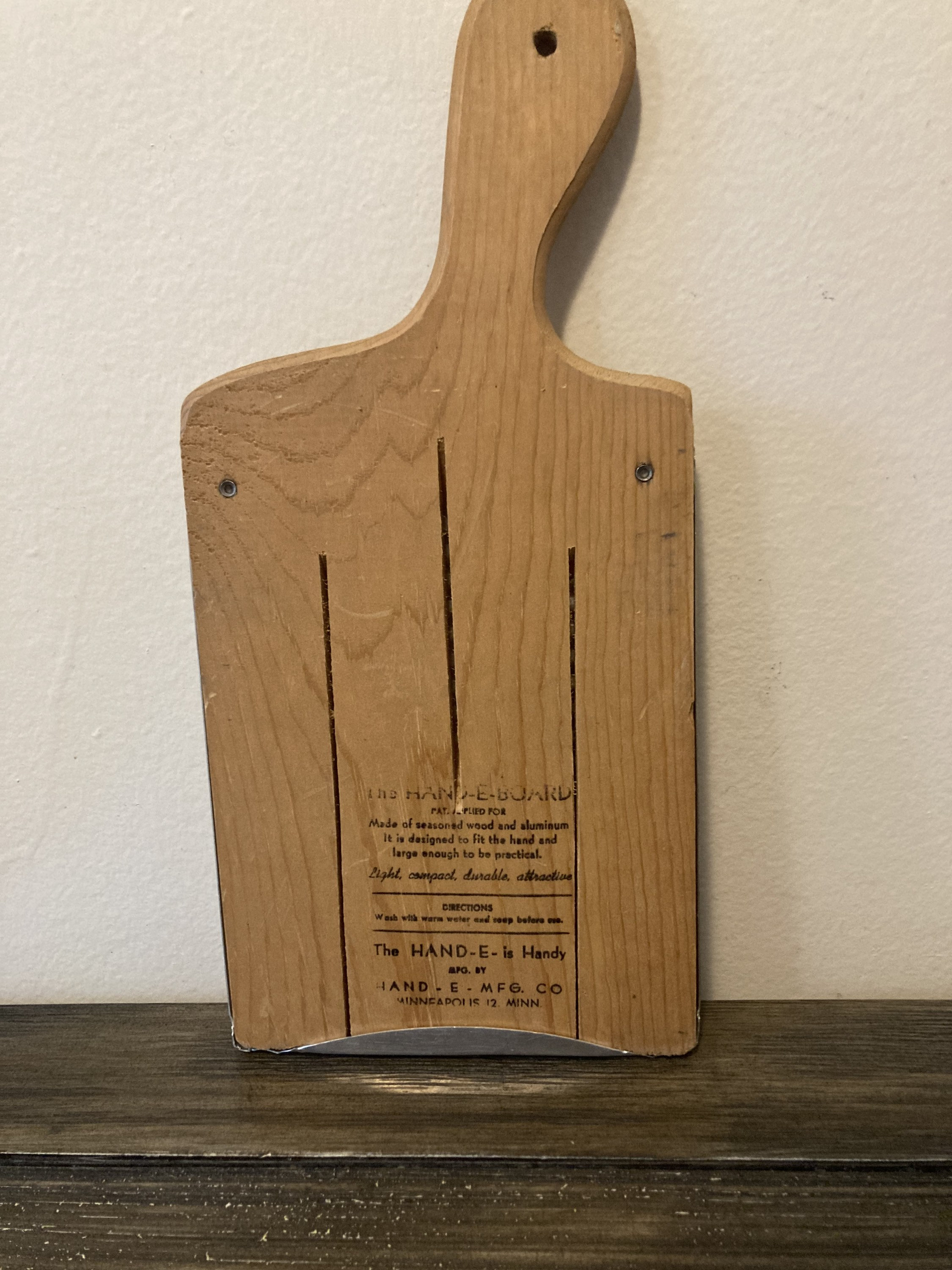 Vintage Handewashboard With Hand Painted Flowers Etsy