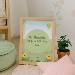 Morgenmotivation Affirmationskarten für Kinder - tägliche Ermutigung für ruhige Ecken, Lunchboxes oder Journaling-Aufführungen - druckbares PDF