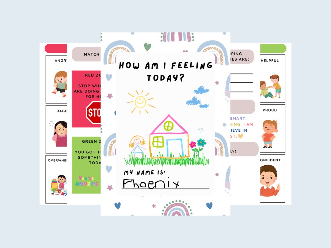 How Am I Feeling Today Emotions Bundle, Emotions Flashcards, Calming ...