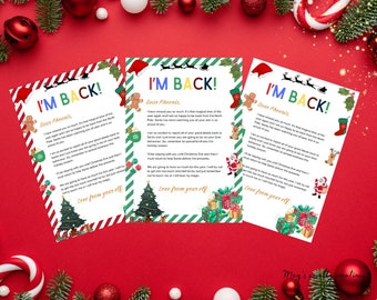 ELF letter pack, ELF I'm back, Elf goodbye, Choose your border, Christmas border, Christmas fun with kids.