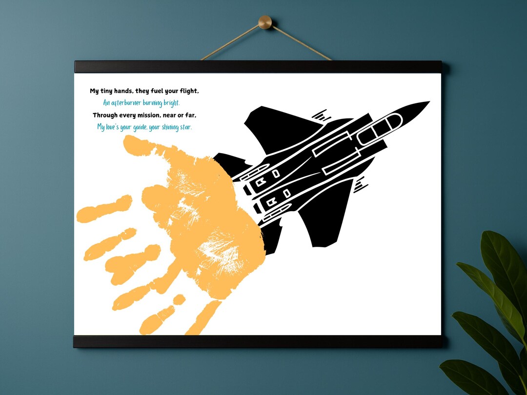 Jet Handprint Craft – « Afterburner Poem » Cadeau imprimable pour les ...