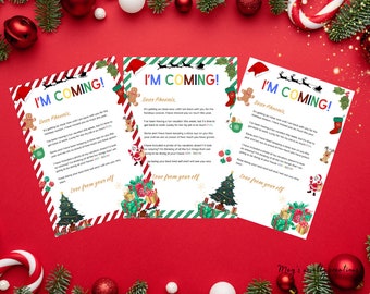 Holiday Elf, I'm Coming soon, arriving soon, Choose your border, Christmas border, Christmas fun with kids.