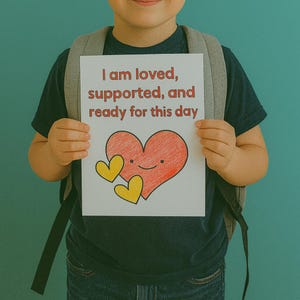 Cartes de vœux à colorier pour la rentrée des classes pour enfants, activités imprimables de pleine conscience et d'EES, outil de renforcement de la confiance en soi, outils pour un coin calme
