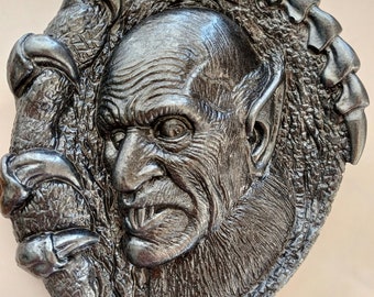 Nosferatu victorian vampire bas relief,wall decor #bas relief # basrelief