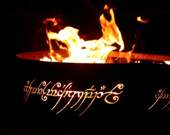 Unique Valentines Day Gift for Him, Mystical Fire Ring Pits, Attractive Custom Design Fire Pit, Outdoor Fire Pit, Magical Metal Art Work