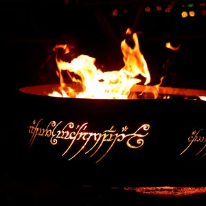 Unique Valentines Day Gift for Him, Mystical Fire Ring Pits, Attractive Custom Design Fire Pit, Outdoor Fire Pit, Magical Metal Art Work