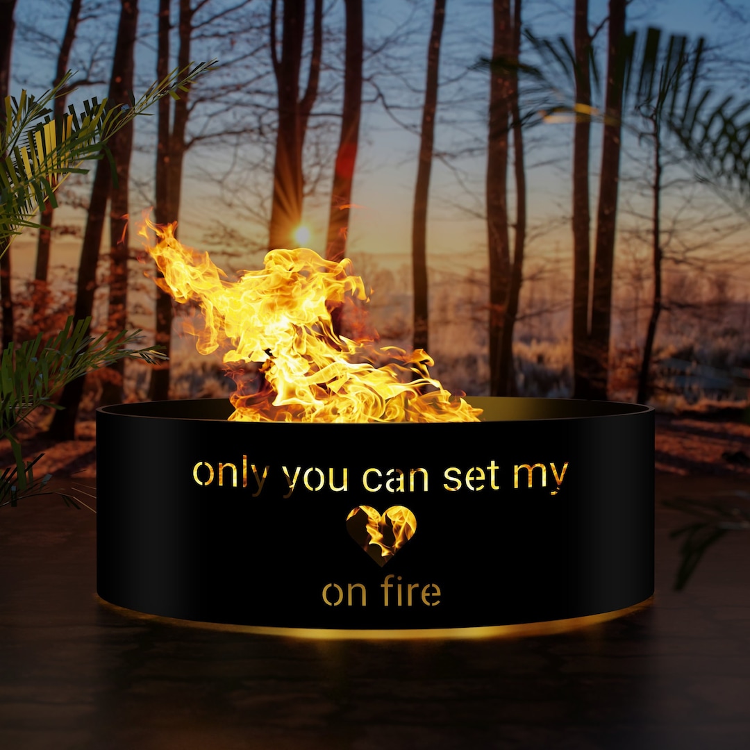 Custom Fire Pit Ring - Heavy Duty Outdoor Fire Pit - Steel Fire Pits ...