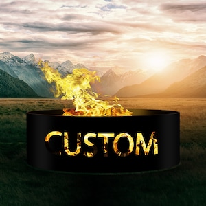 Custom Wording  Fire Ring, Gifs for Him, Gift for Men Unique, Heavy Duty Outdoor Fire Pit, Outdoor Wood Burning Pits, Josephs Fire Pit