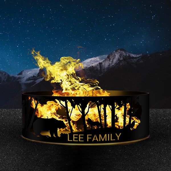 Valentine's Day Fire Pit - Fire Pit Ring - Personalized Gift - Heavy Duty Outdoor Fire Pit - Steel Pit - Wood Burning Pit - Josephs Fire Pit