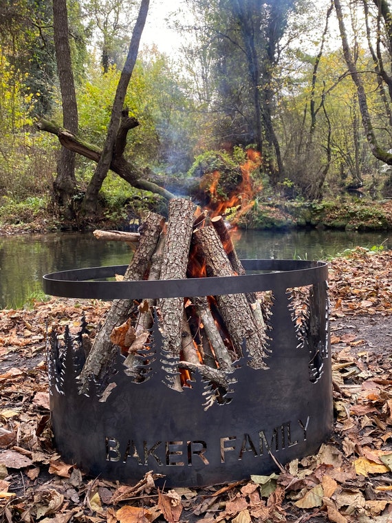 Custom Outdoor Fire Pits, Steel Fire Pits, Heavy Duty Wood Burning Pits, Personalized Fire Ring Pits, Joseph's Fire Pit