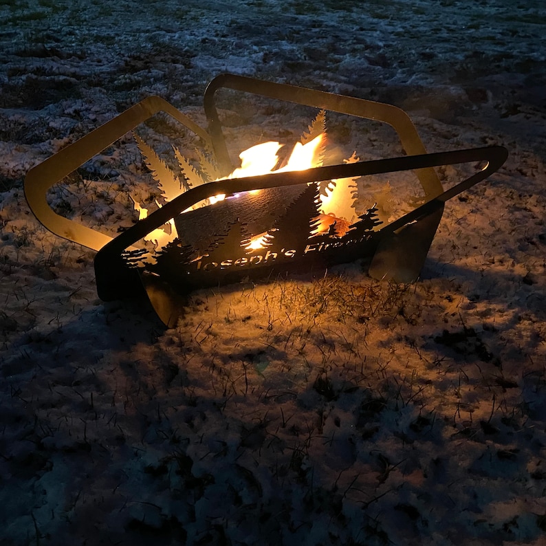 Steel Fire Pit Custom Portable Fire Pits Custom Collapsible Etsy