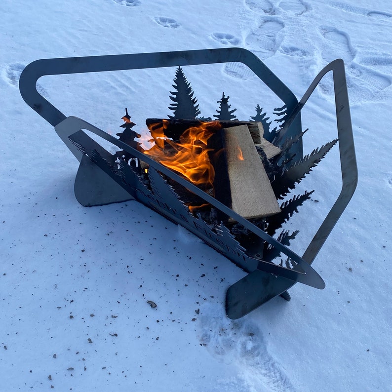 Custom Portable Fire Pits Custom Collapsible Firepits Etsy