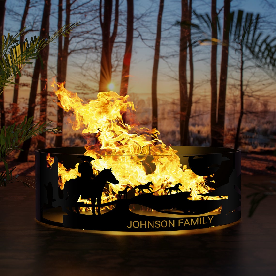 Cowboy Fire Pits Custom Fire Ring Pits Heavy Duty Outdoor Fire Pit ...