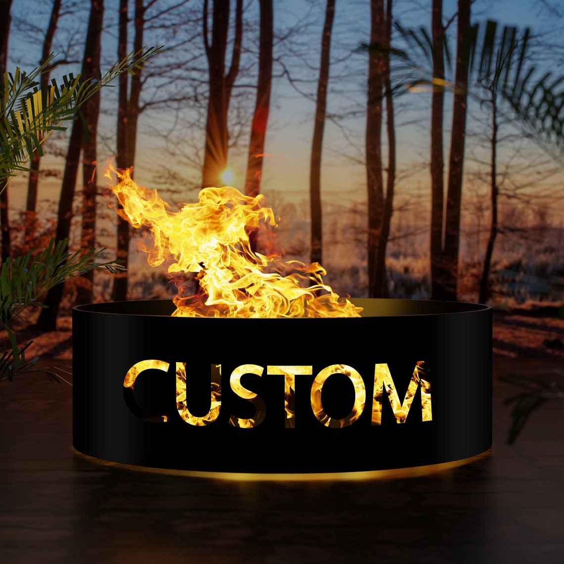 Custom Metal Campfire Ring - Etsy