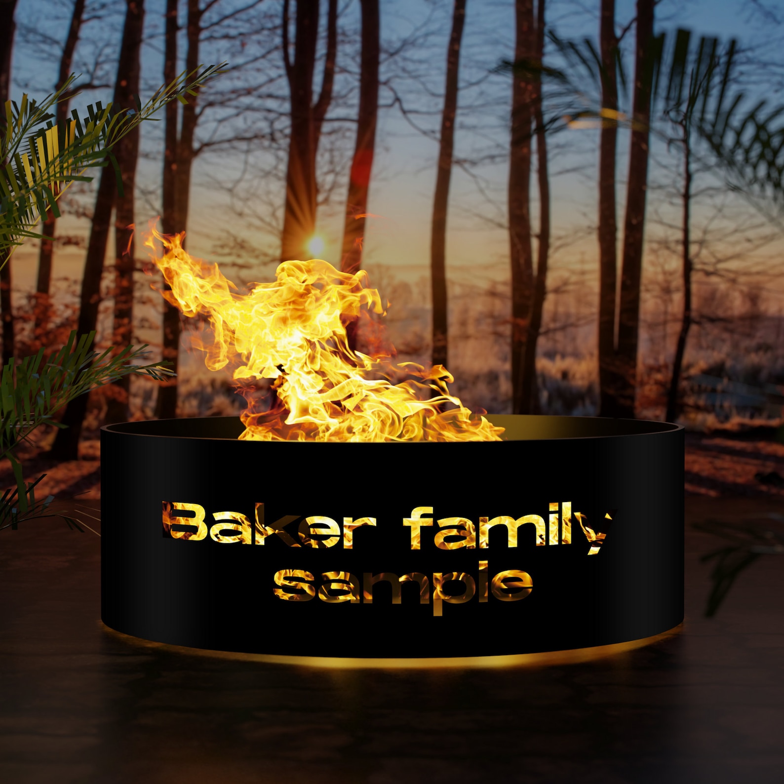 Custom Metal Campfire Ring - Etsy