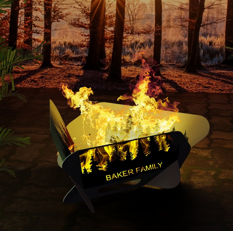 Custom Portable Fire Pits Custom Collapsible Firepits Etsy