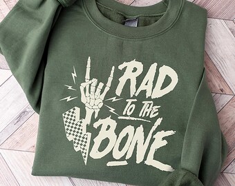 Rad to the Bone Skeleton Hand Radiology Sweatshirt | Xray Tech RT