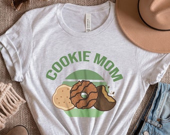 Retro Cookie Mom Shirt T-shirt Scout Cookie Dealer Boss Cookie Mom Shirts Troop | Cookies Tshirt, Adult Tee Baker Baking