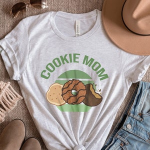 Retro Cookie Mom Shirt T-shirt Scout Cookie Dealer Boss Cookie Mom Shirts Troop | Cookies Tshirt, Adult Tee Baker Baking