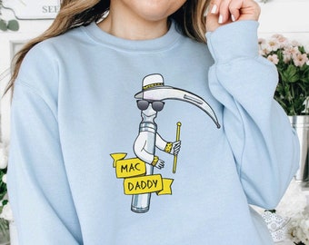 Mac Daddy Laryngoscope Crewneck Sweatshirt, Funny Anesthesia Sweater, Funny CRNA nurse anesthetist crew neck shirt Anesthesiologist Gift