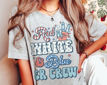 ER Nurse 4th of July T-Shirt - Red White Blue ER ED Crew TShirt,  American July 4th Independence Day Emergency Room Rn Shirt Fourth July Tee