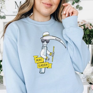 Mac Daddy Laryngoscope Crewneck Sweatshirt, Funny Anesthesia Sweater, Funny CRNA nurse anesthetist crew neck shirt Anesthesiologist Gift
