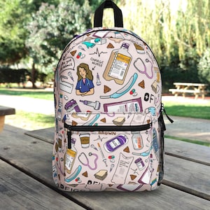 Nursing rolling backpack sales