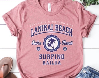 Hawaii T-shirt/ Lanikai Beach Shirt/ Kailua Beach shirt/ Hawaii trip tee, Hawaii family vacation, Hawaii Tee | Beach T-shirts, Cruise Trip