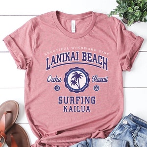 Hawaii T-shirt/ Lanikai Beach Shirt/ Kailua Beach shirt/ Hawaii trip tee, Hawaii family vacation, Hawaii Tee | Beach T-shirts, Cruise Trip
