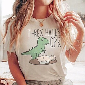 T rex store hates chaturanga shirt