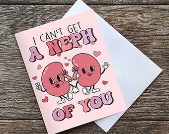 Medical Nurse Valentine's Day Greeting Cards, Doctor Np Pa Medical Professional Anniversary Card, Nephrology Urology Humor