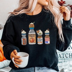 Fall nurse nursing Sweatshirt | Funny Halloween Sweater Crna ER ED ICU Cricital Care Nurse Gift | Pumpkin Spice Propofol Ativan Haldol