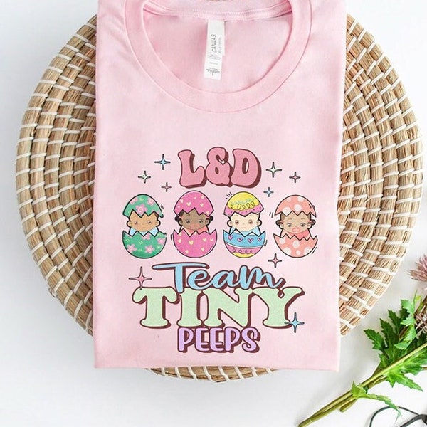 L&D Easter Shirt, Labor and Delivery Nurse Rn Aide Tech Spring Tshirt, OB Obstetrics Midwife RNC-OB Happy Easter Gift Cutest Bunnies T-Shirt