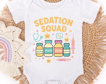 BABY / TODDLER / YOUTH Funny Crna Critical Care T-Shirt or Onesie, Sedation Squad Ems Tee for Son Daughter, Baby Shower Father's Day Gift
