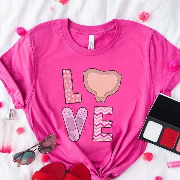 Wound Care Nurse Valentine's Day Shirt - Love Mepilex Medical Icu Rn Vday Tshirt - CWCN Ostomy Nurse Squad Crew Nursing Tee Gift